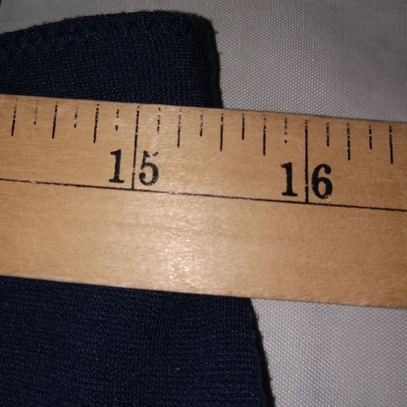 Chicos Blue High Waisted Straight Pants 1- 8/10 - Picture 7 of 9